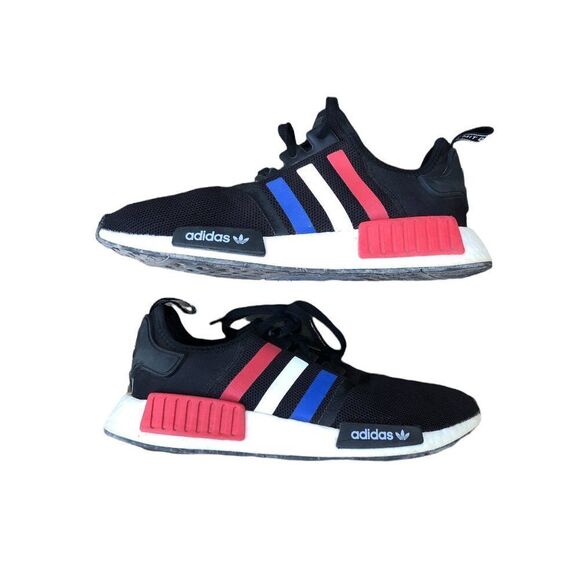 2019 Adidas NMD R1 Black Tri-Color Size 8 Black - Picture 8 of 16